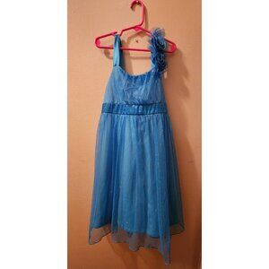 Amy's Closet Girls Blue Glitter Dress Size 14